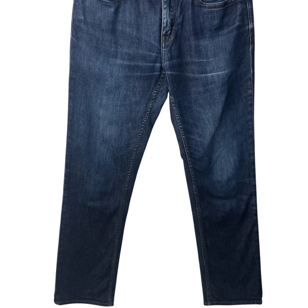 Banana Republic Slim Dark Blue Jeans Capsule‎ Comfort Preppy Chic Minimalist 33